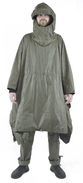 German Army Poncho - rubberised waterproofing