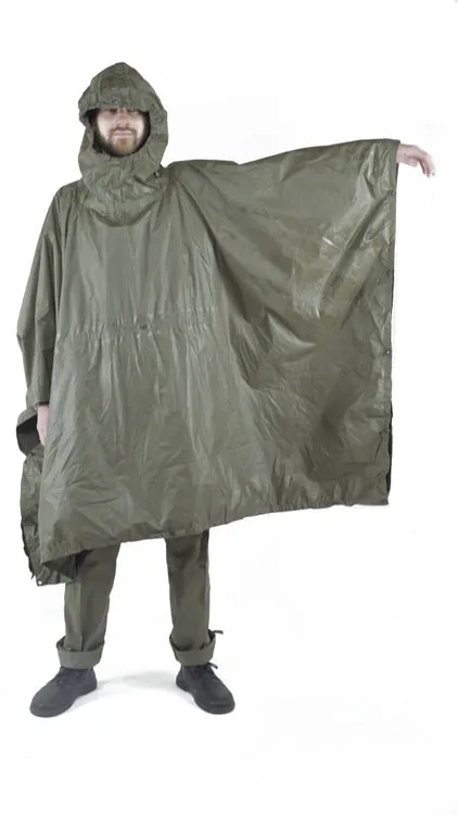 German Army Poncho - rubberised waterproofing