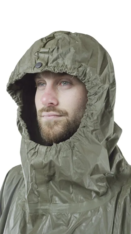 German Army Poncho - rubberised waterproofing