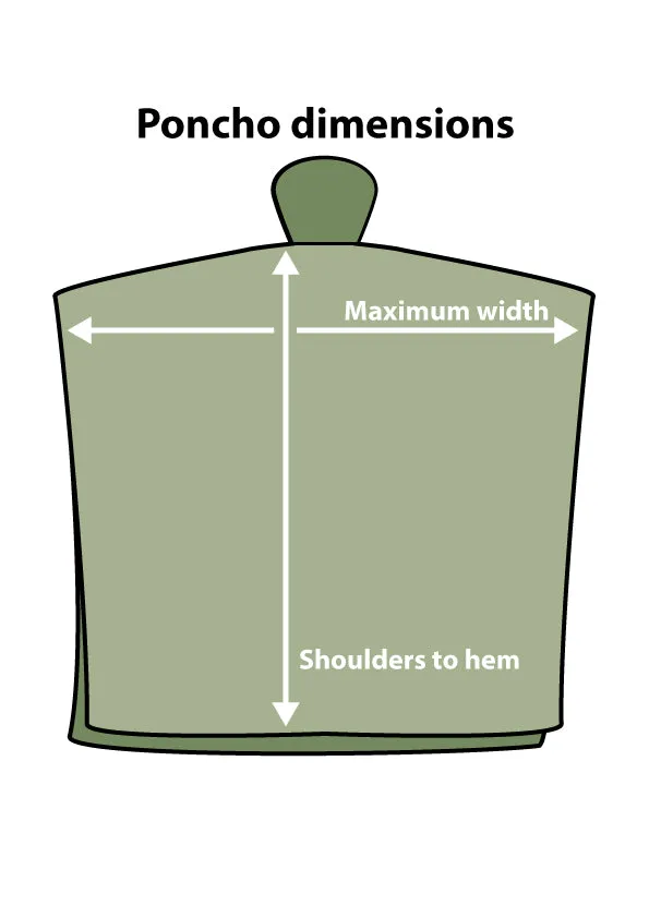 German Army Poncho - rubberised waterproofing