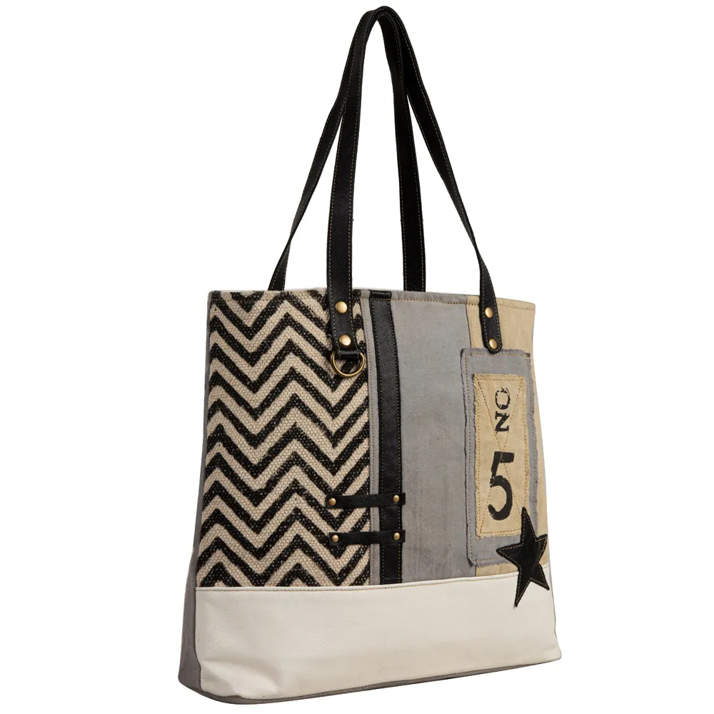 Globetrotter Patch Tote Bag