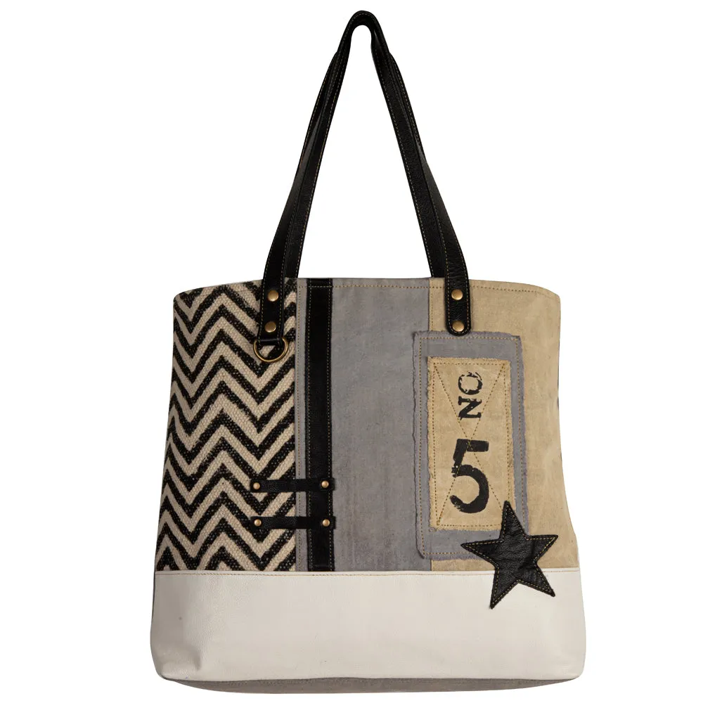 Globetrotter Patch Tote Bag