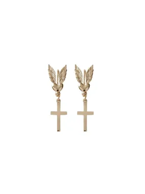 Gold Messenger Earrings