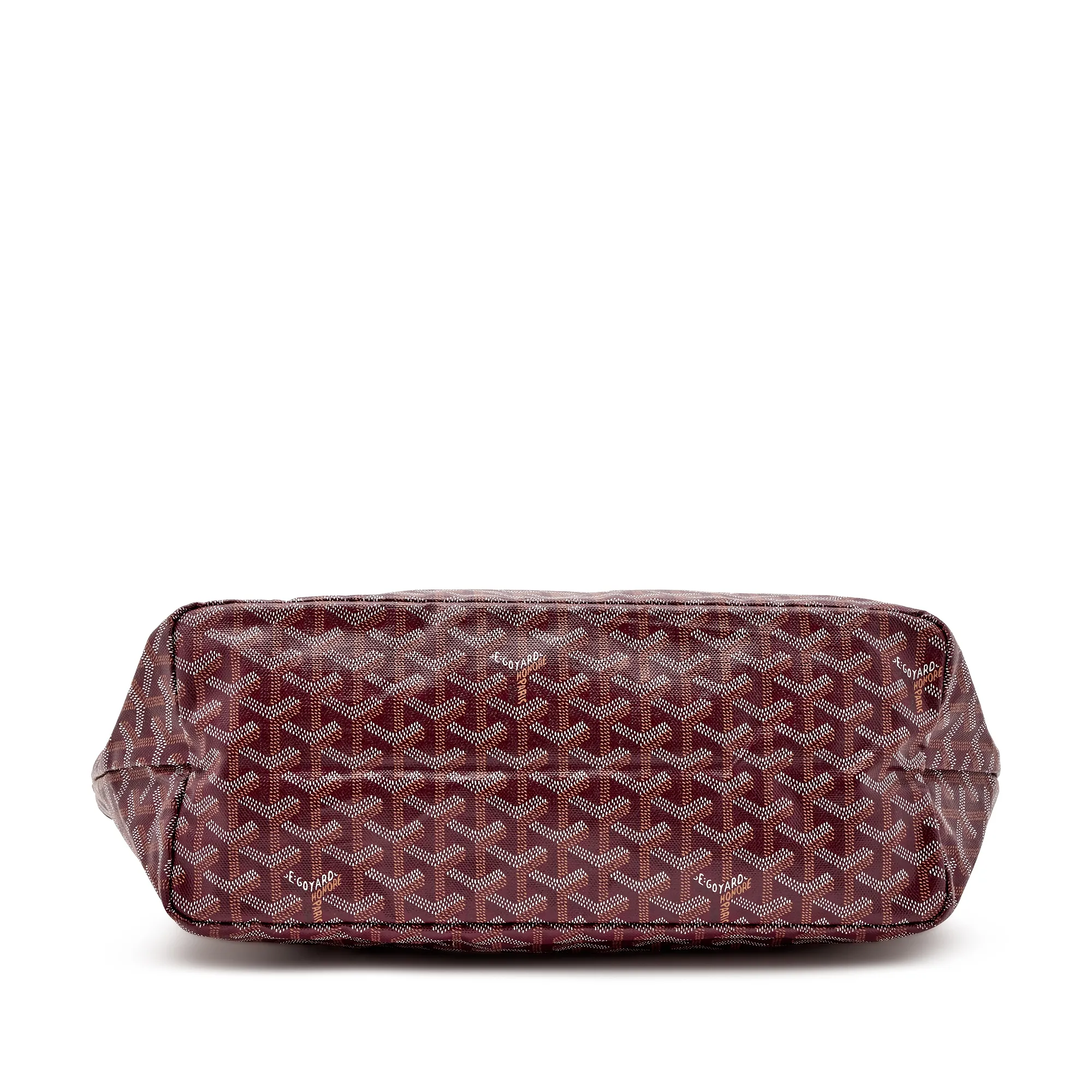 Goyard Burgundy Goyardine Canvas and Chevroches Calfskin Saint Louis PM Tote, 2023