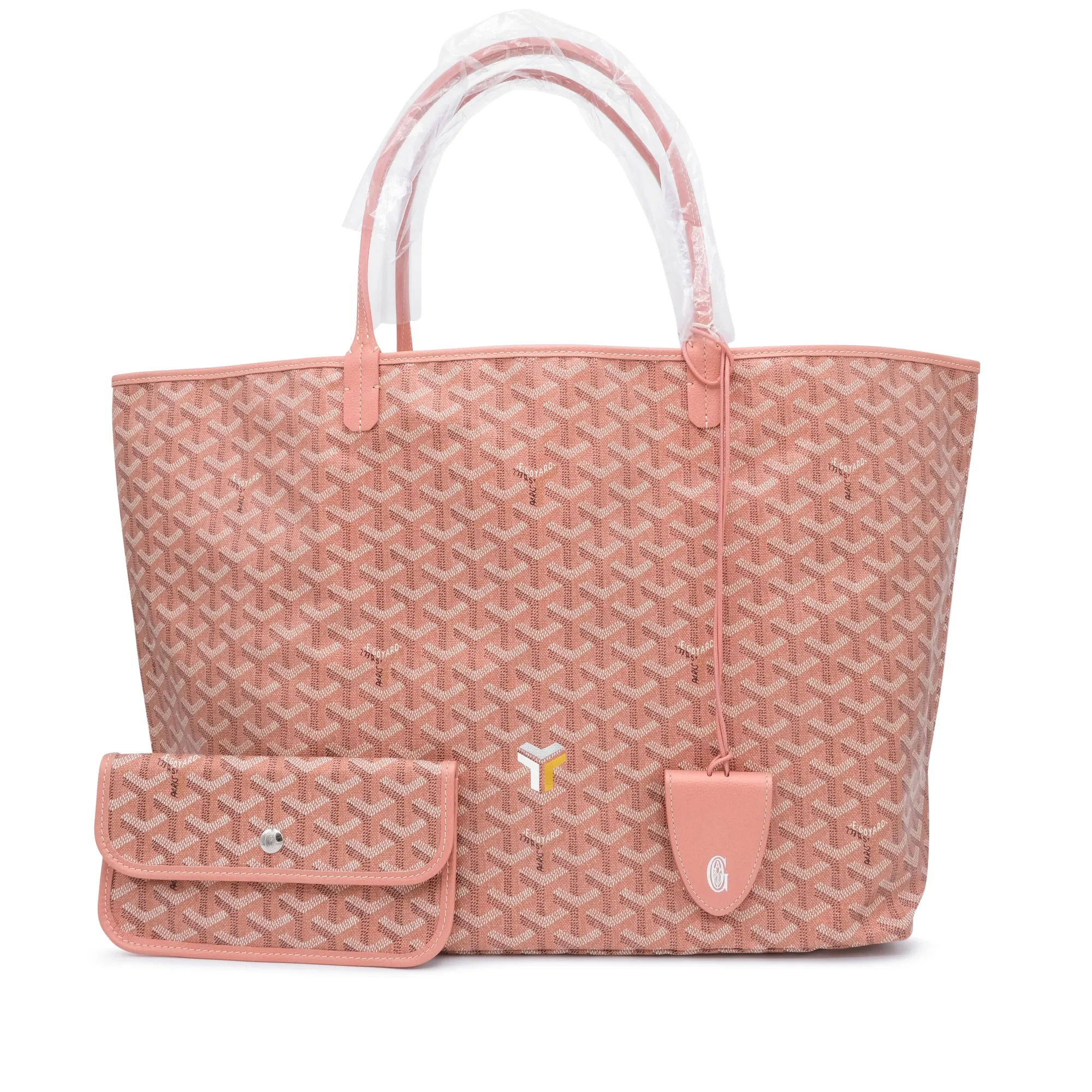 Goyard Pearly Coral Goyardine Canvas and Chevroches Calfskin Saint Louis GM Tote, 2024