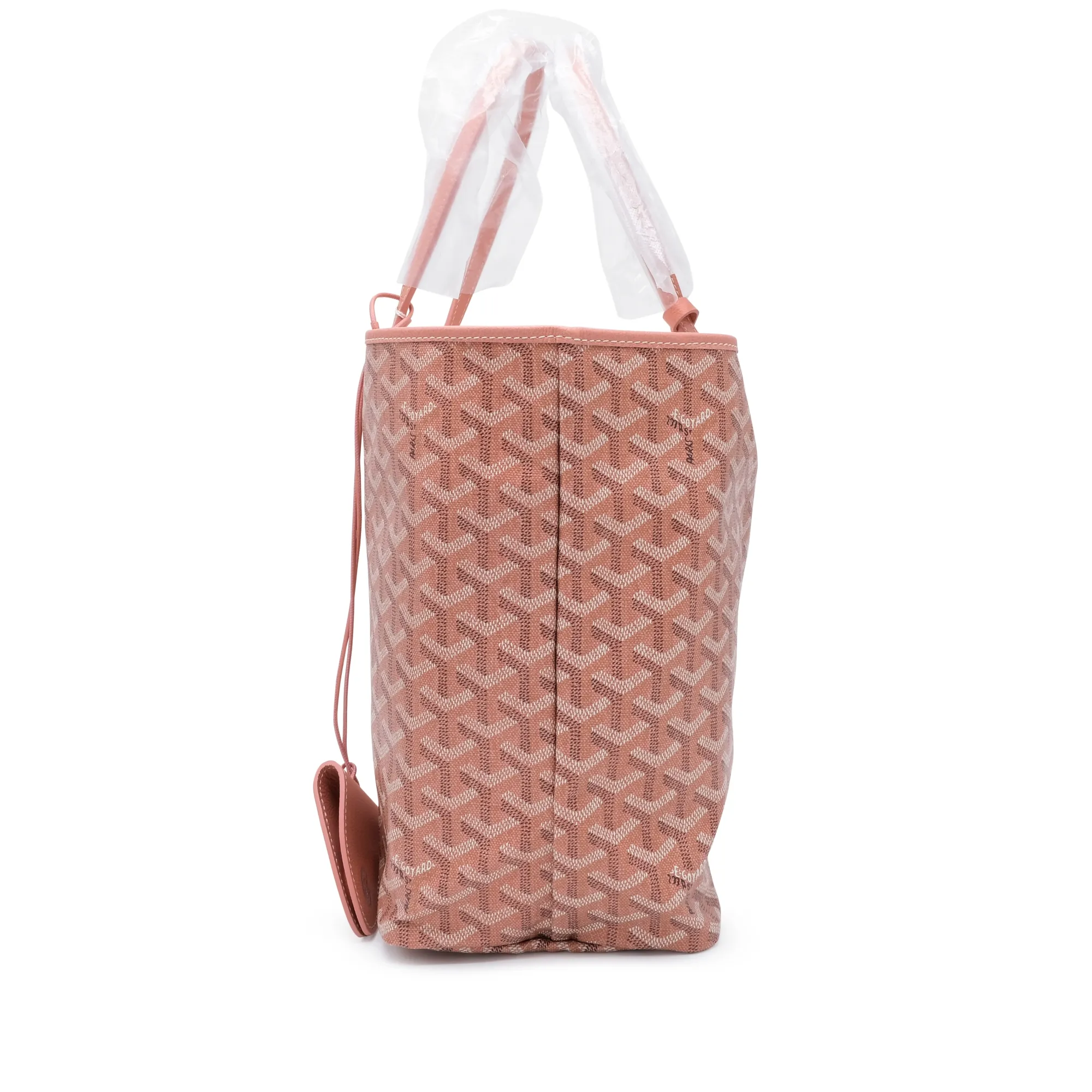 Goyard Pearly Coral Goyardine Canvas and Chevroches Calfskin Saint Louis PM Tote, 2024