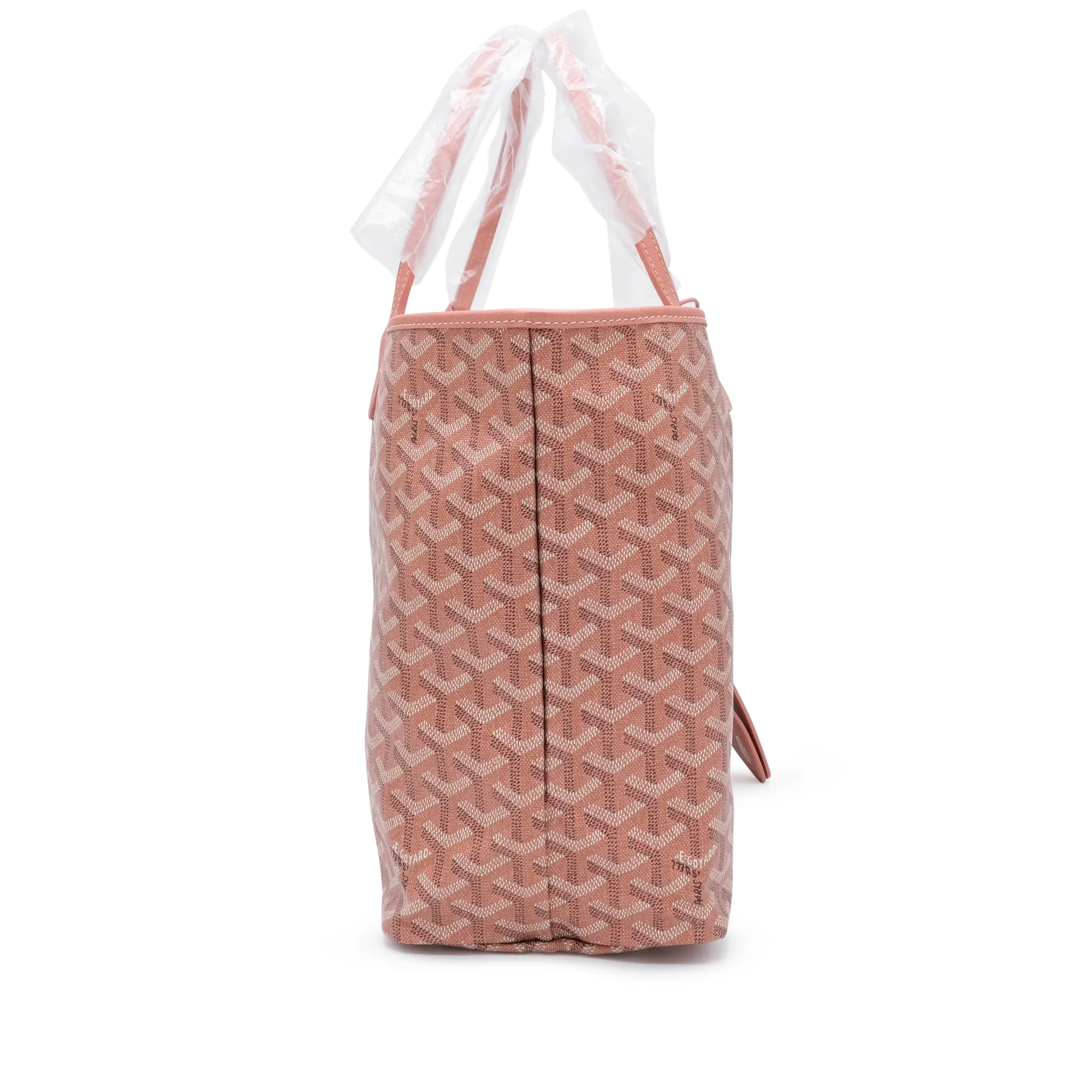 Goyard Pearly Coral Goyardine Canvas and Chevroches Calfskin Saint Louis PM Tote, 2024