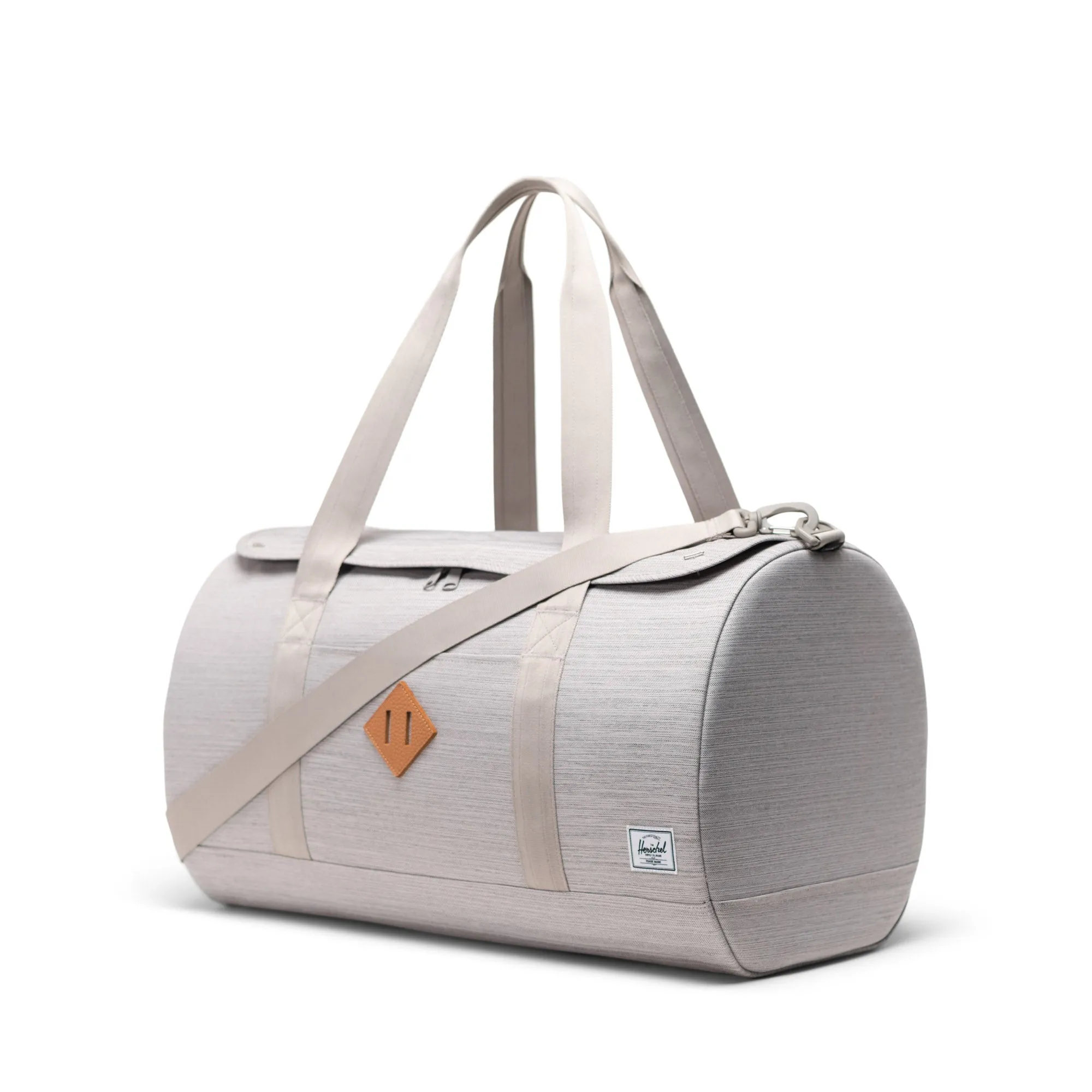 Herschel Heritage Duffle Light Grey Crosshatch