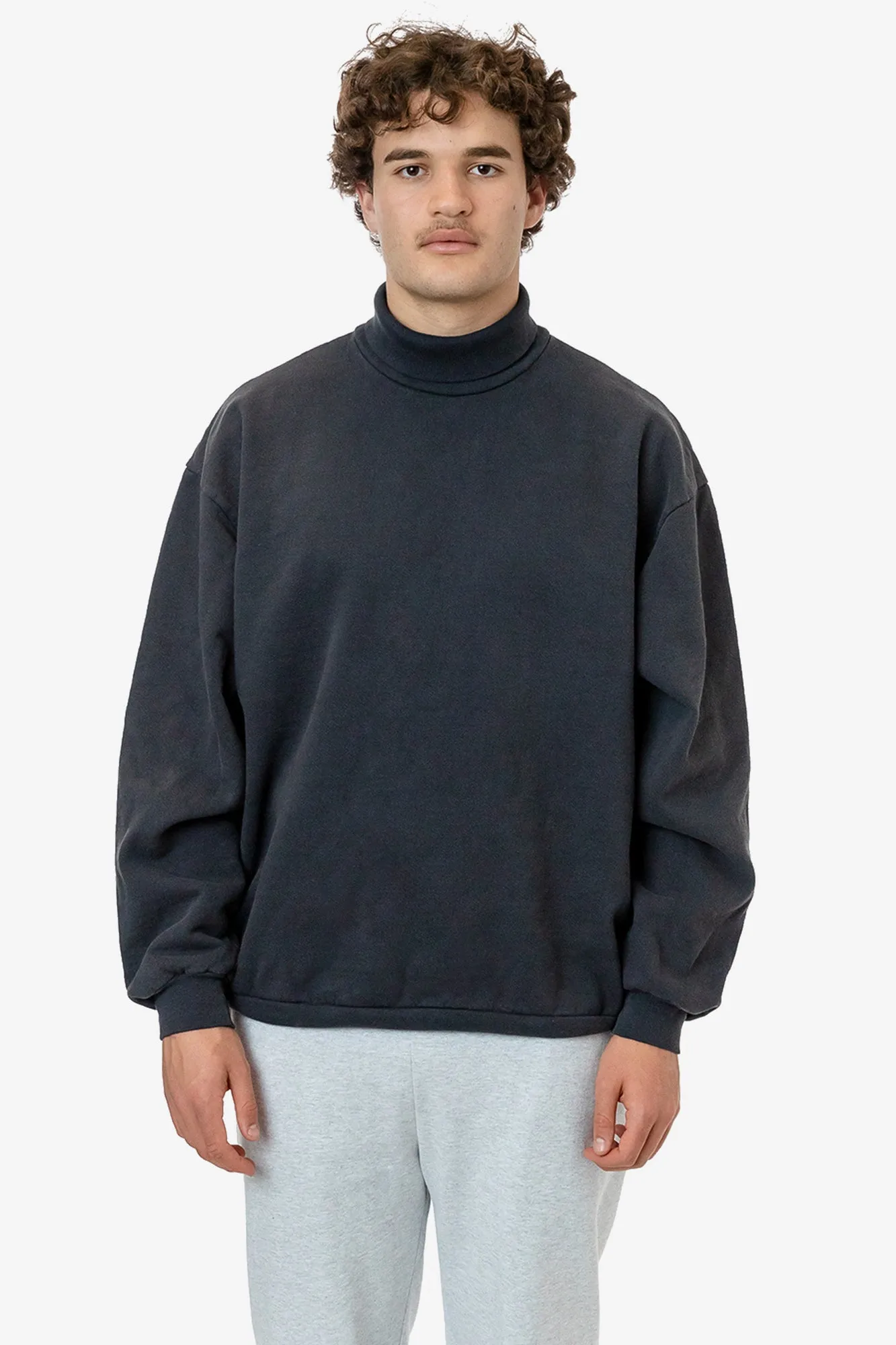 HF13GD - 14 oz Heavy Fleece Turtleneck Sweatshirt