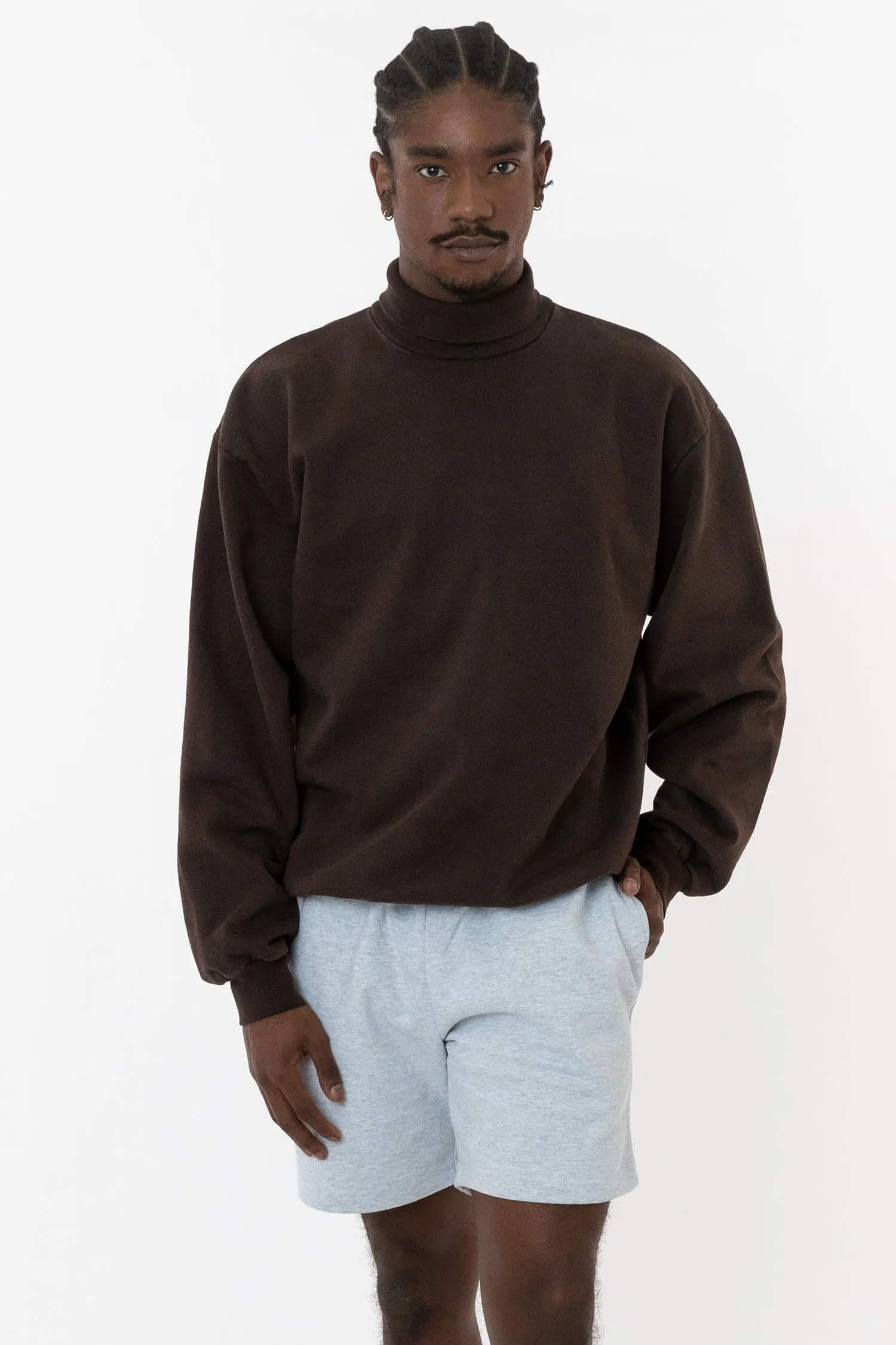 HF13GD - 14 oz Heavy Fleece Turtleneck Sweatshirt