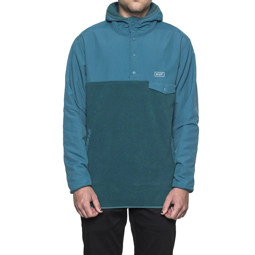 HUF TOFINO HOODED POLAR PULLOVER // JADE