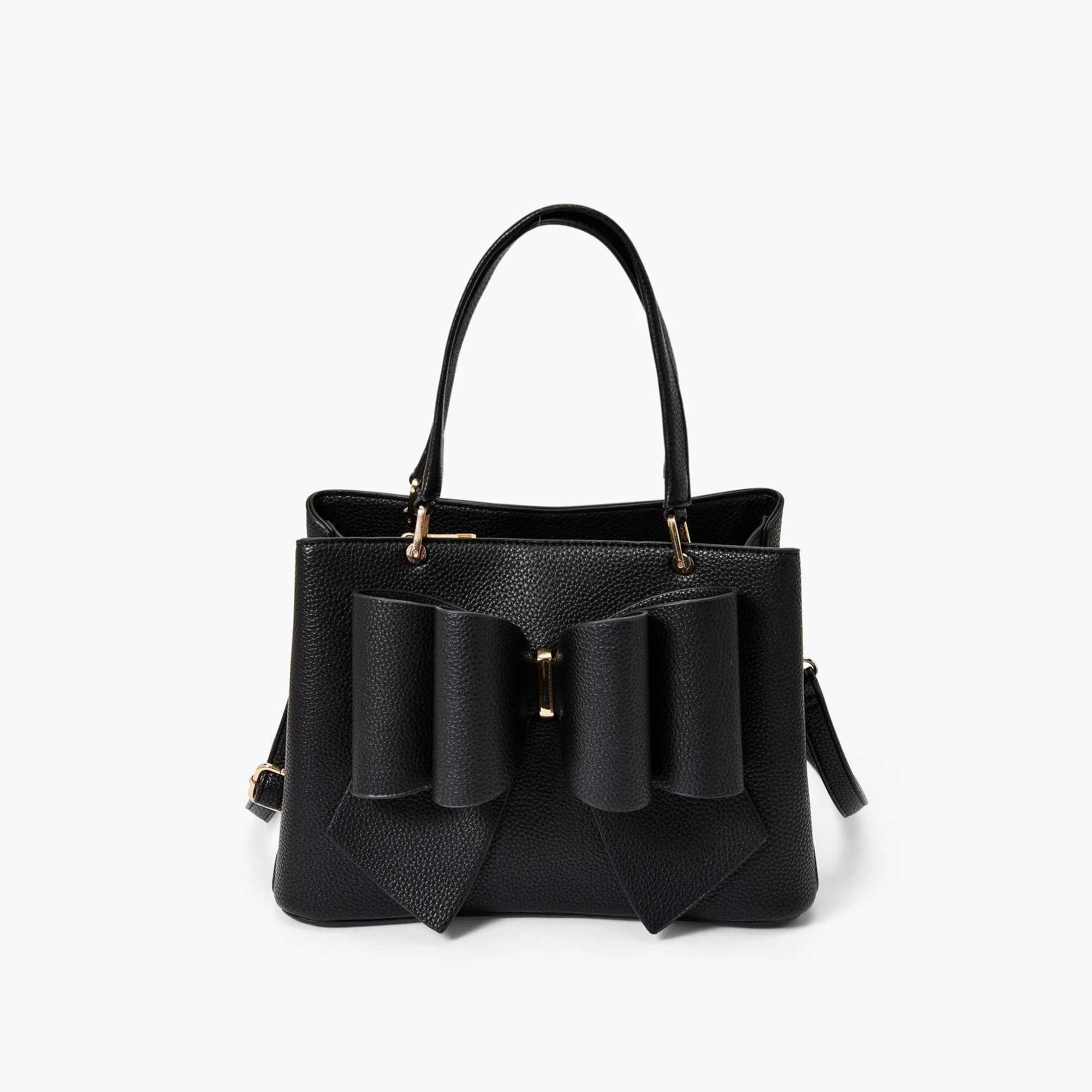 Instant Shipping! Jenna Bow Satchel: Black