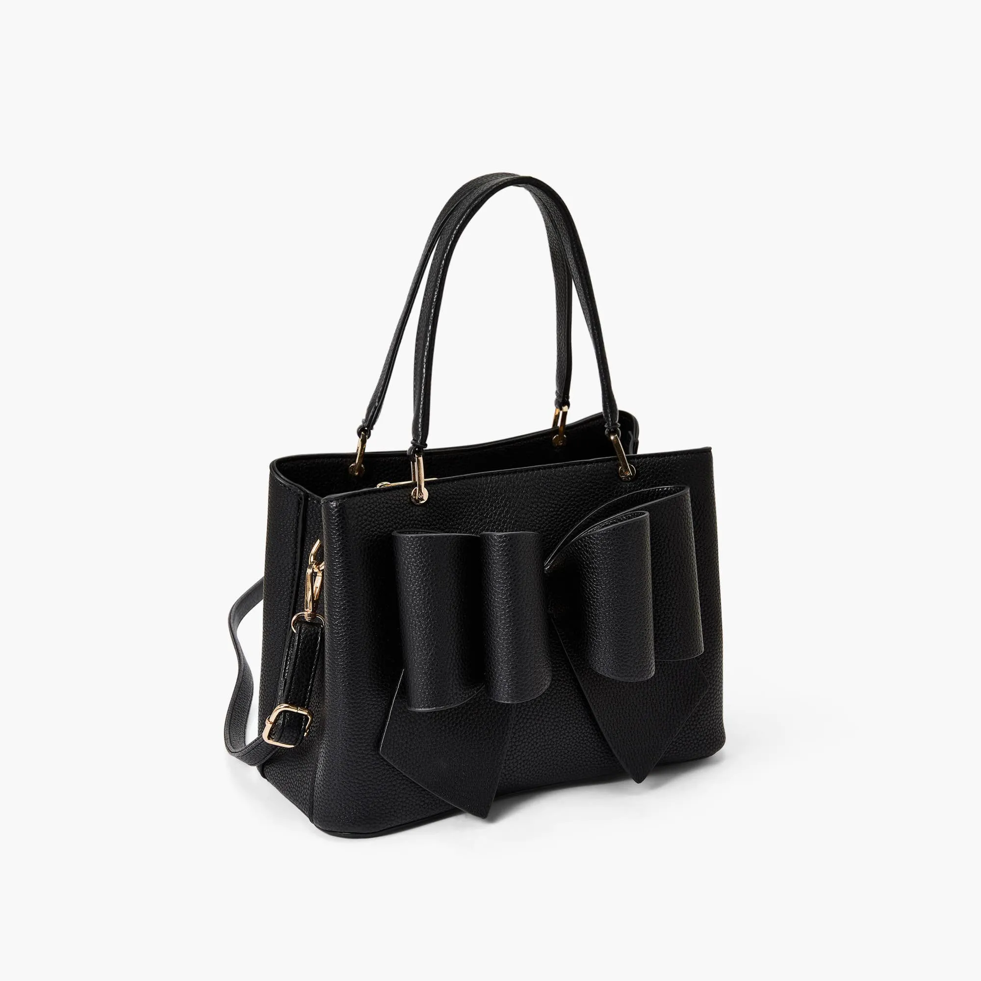 Instant Shipping! Jenna Bow Satchel: Black