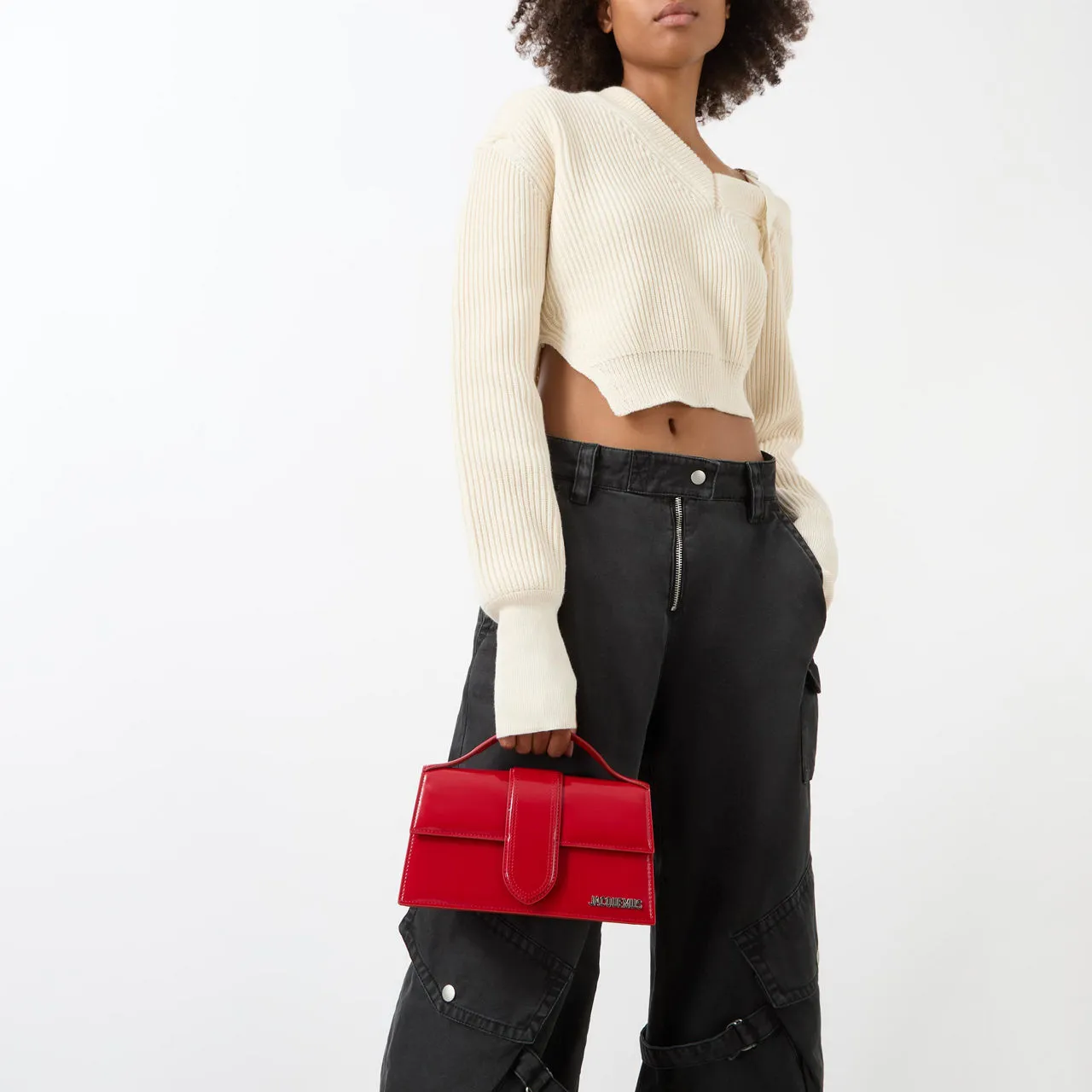 JACQUEMUS The Sustainable Edit Le Grand Bambino Crossbody Bag - Red