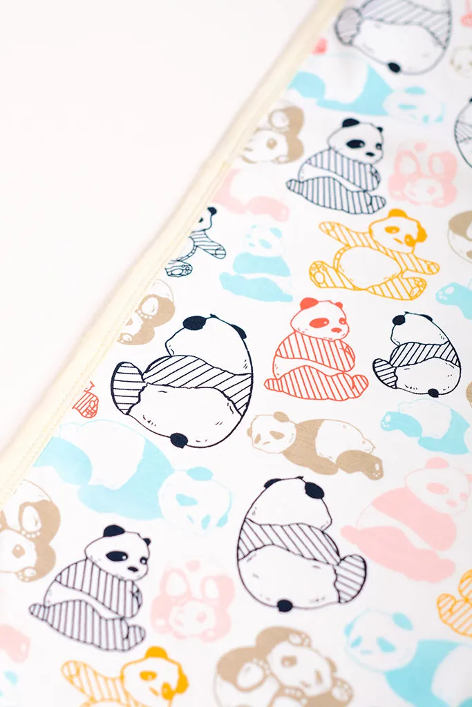 Jersey Blanket - Pastel Pandas