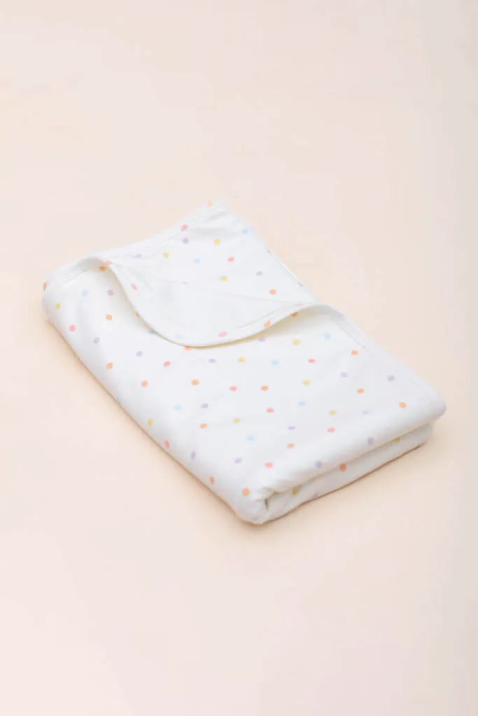 Jersey Blanket - Pastel Polka Dots