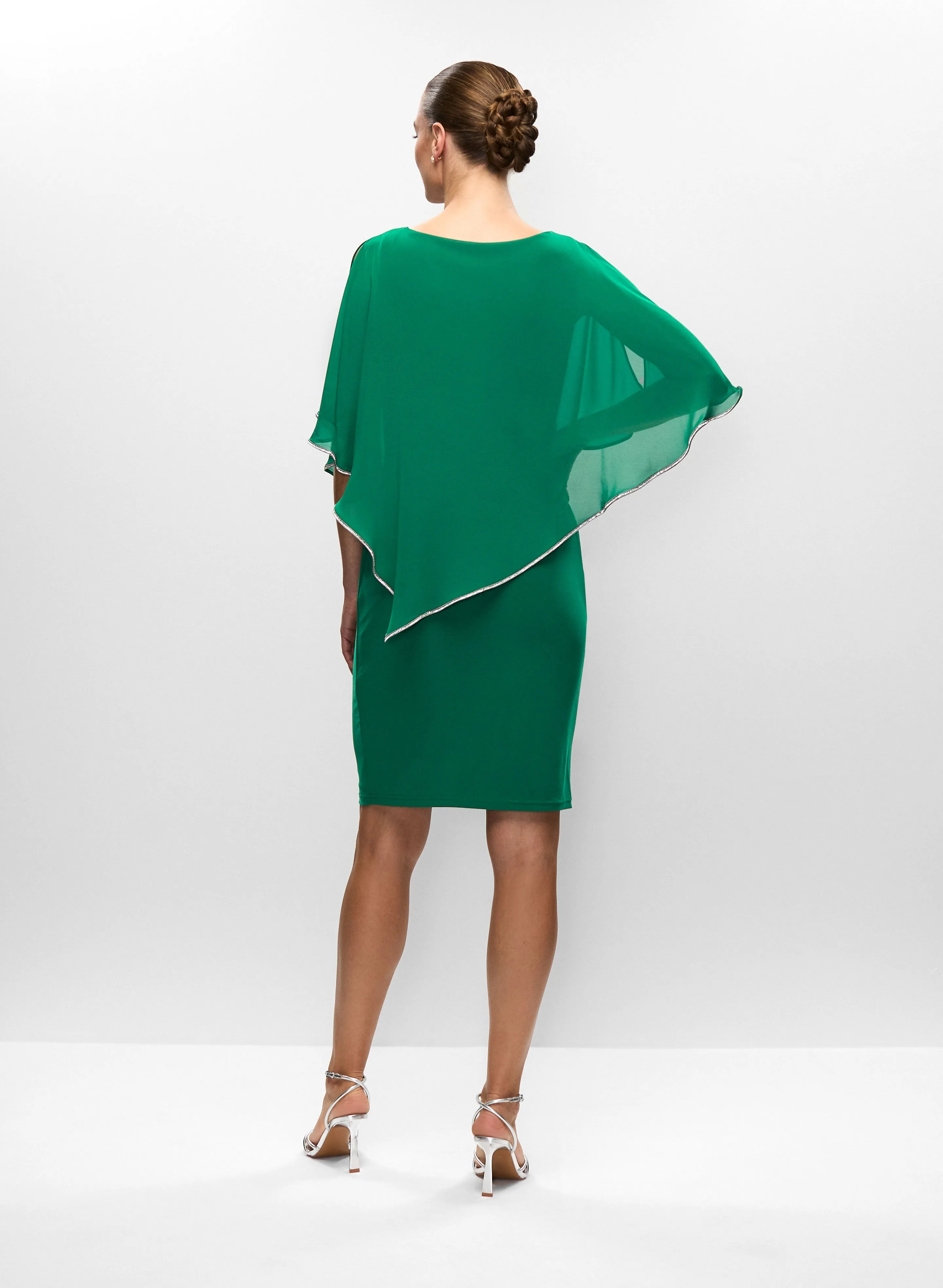 Joseph Ribkoff - Asymmetric Poncho Dress