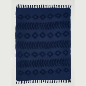 Kabeli Tufted 130x170cm Blanket Throw Navy