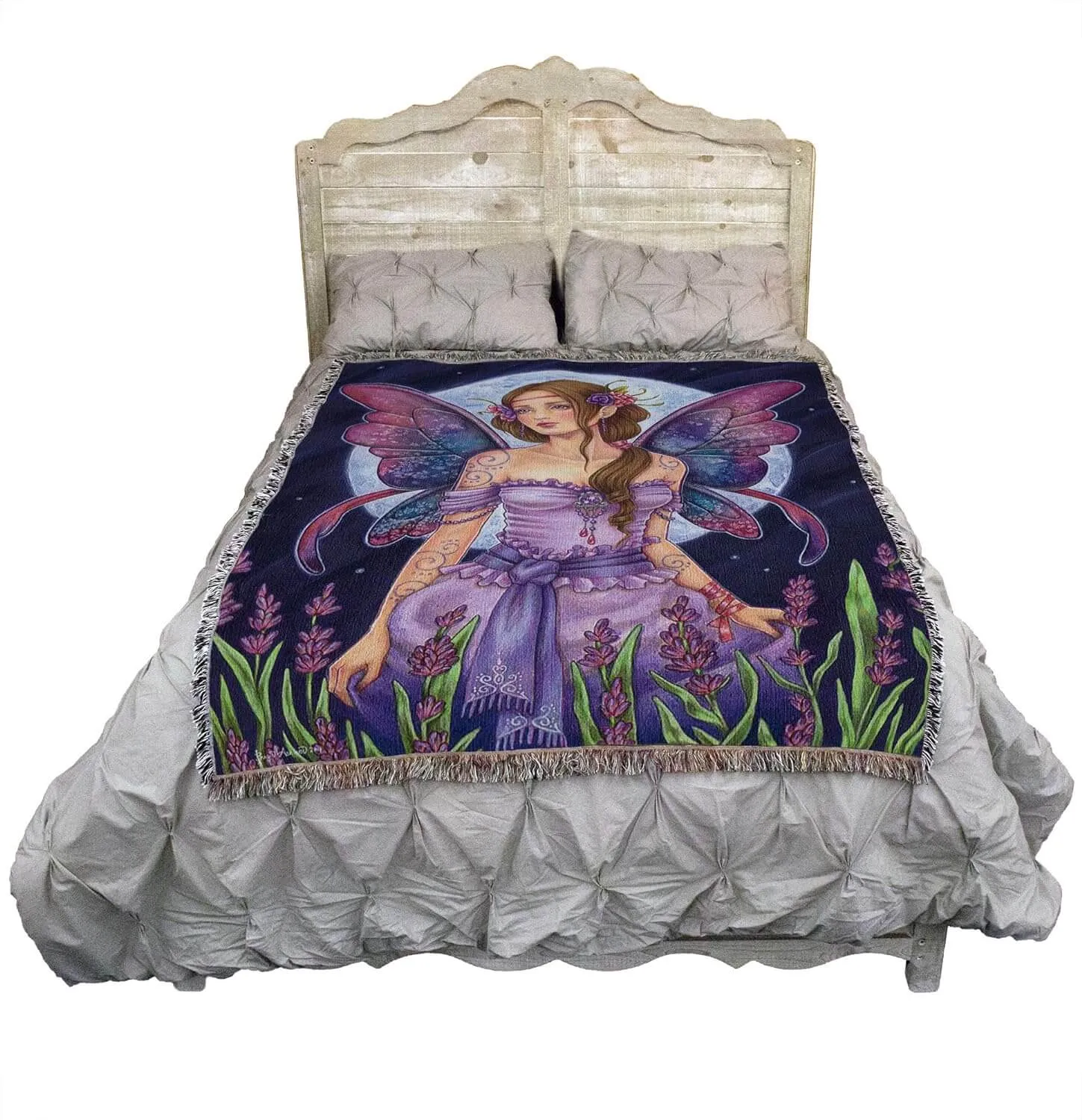 Lavender Moon Tapestry Blanket