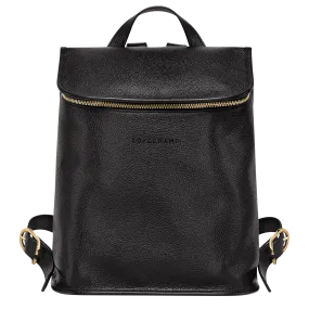 Le Foulonné Backpack Black - Leather