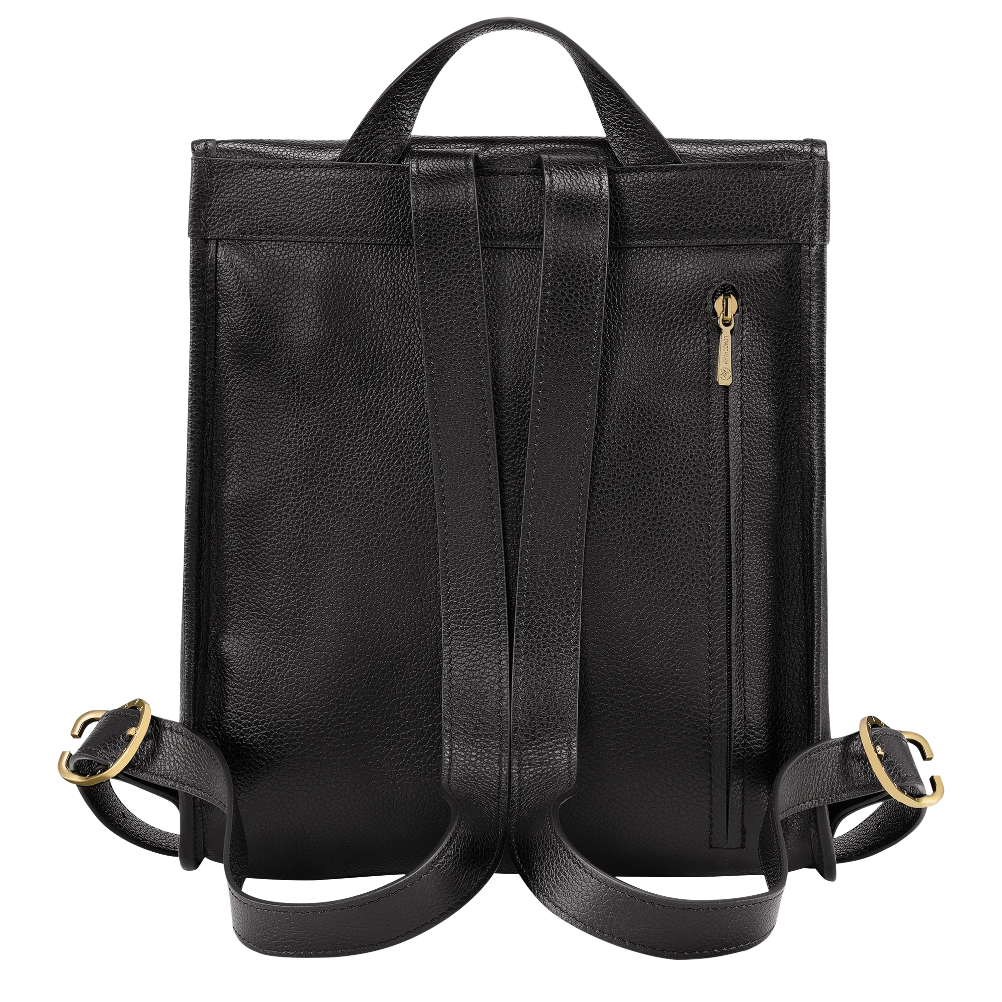 Le Foulonné Backpack Black - Leather