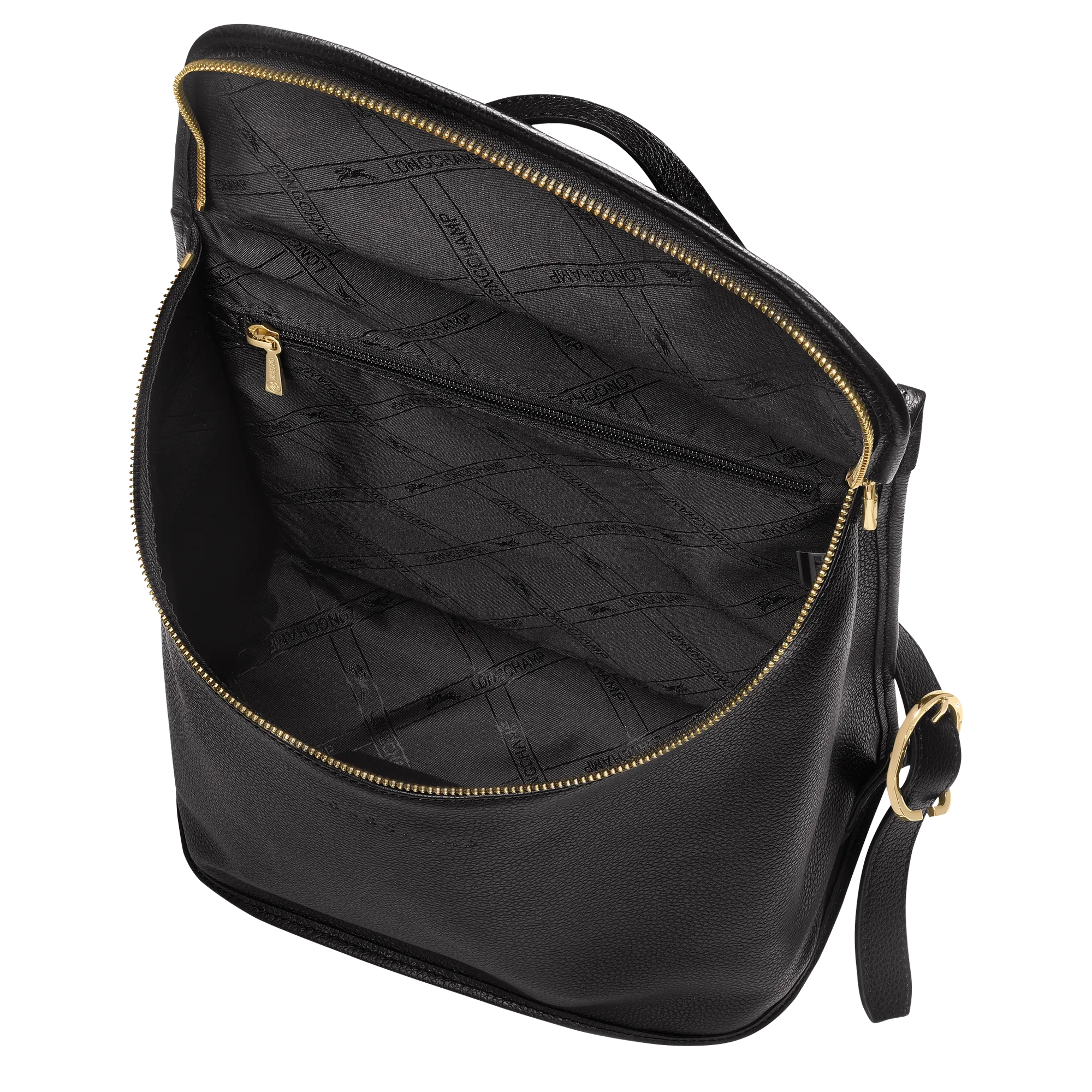 Le Foulonné Backpack Black - Leather