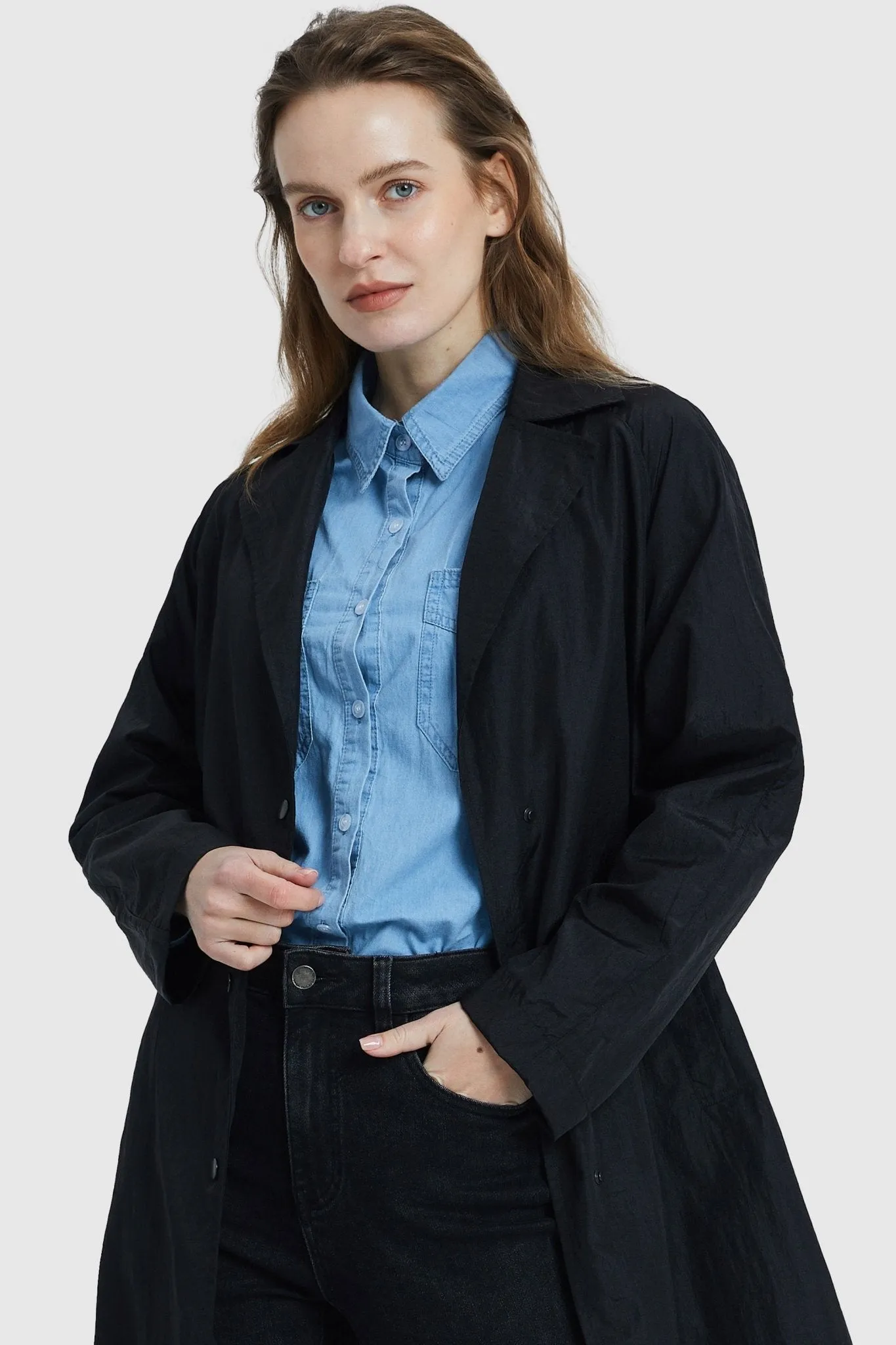 Lightweight Lapel Trench