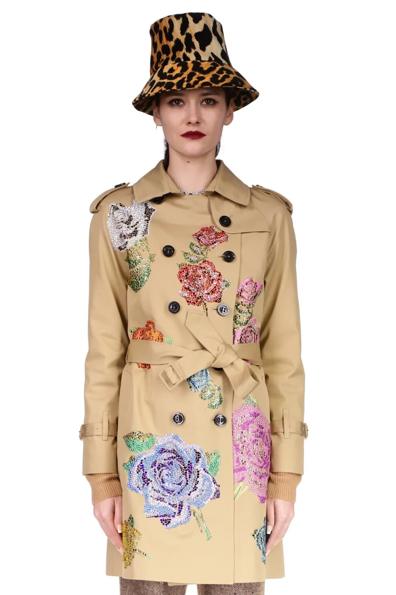 'MARIE ANTOINETTE' KHAKI TRENCH