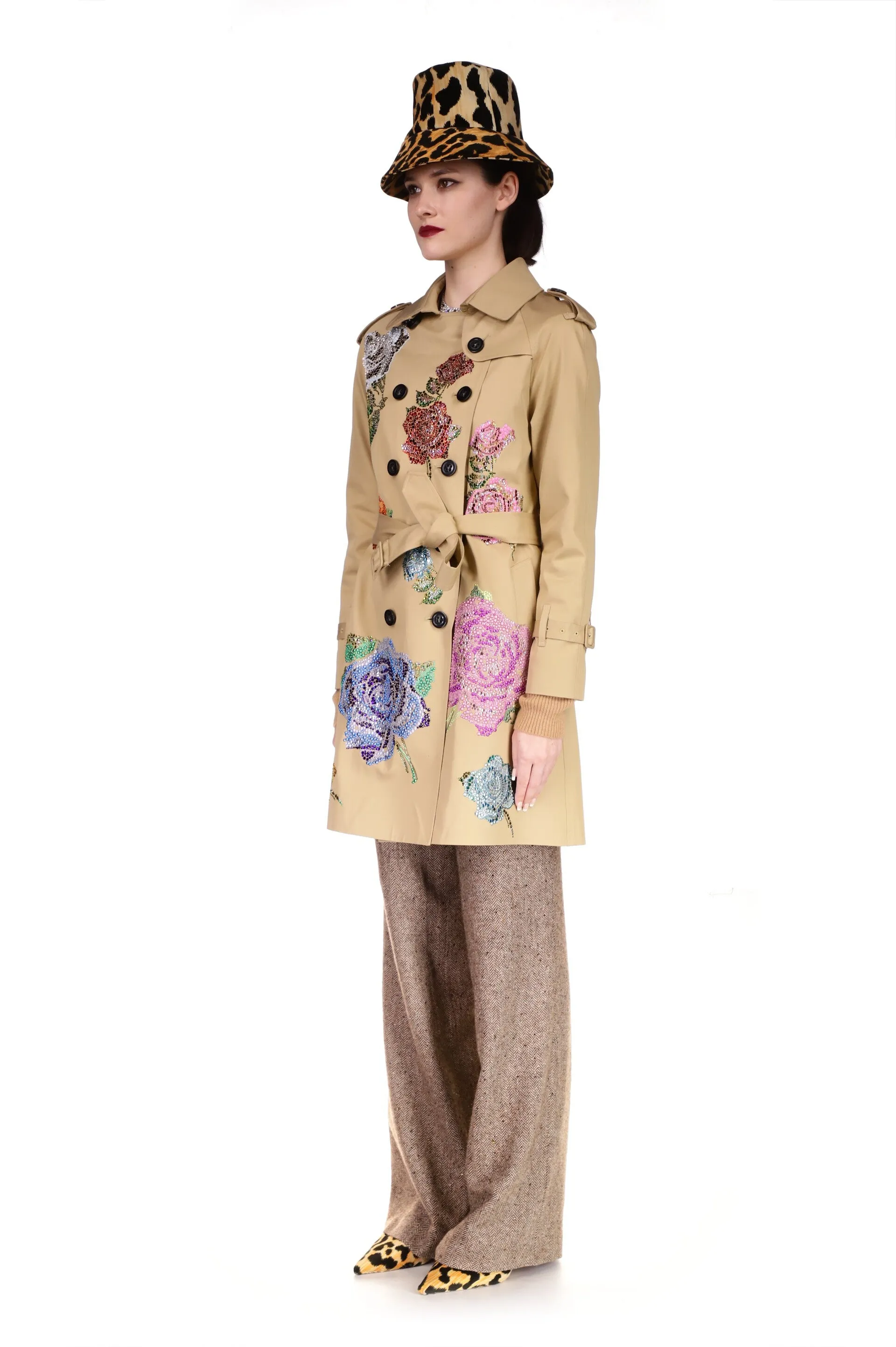 'MARIE ANTOINETTE' KHAKI TRENCH