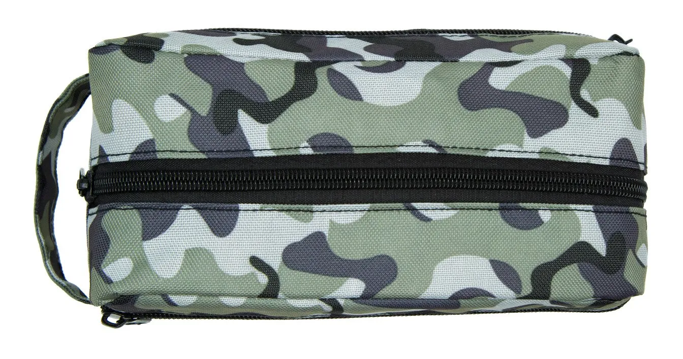 Men's Army Green Camo Dopp Kit