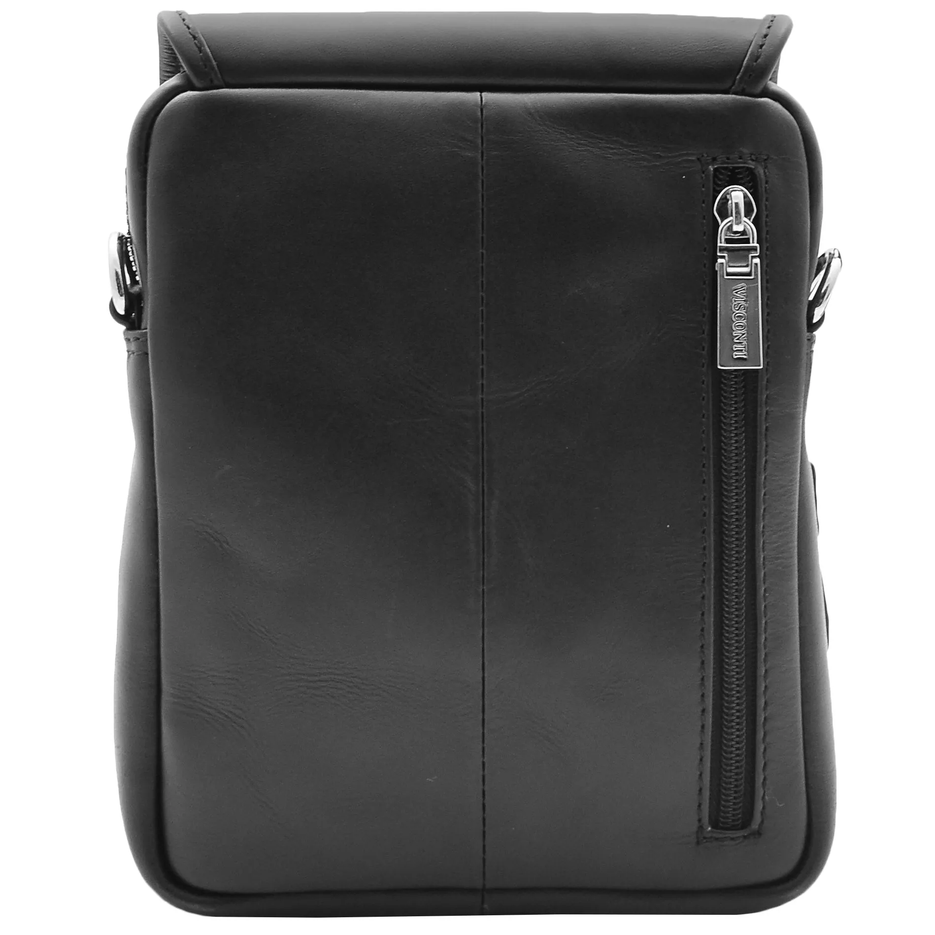 Mens Trendy Smart Crossbody Bag Genuine Leather Messenger Lucas Black