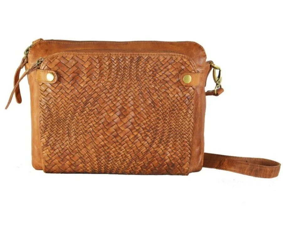 Milo Sheila Cognac Crossbody