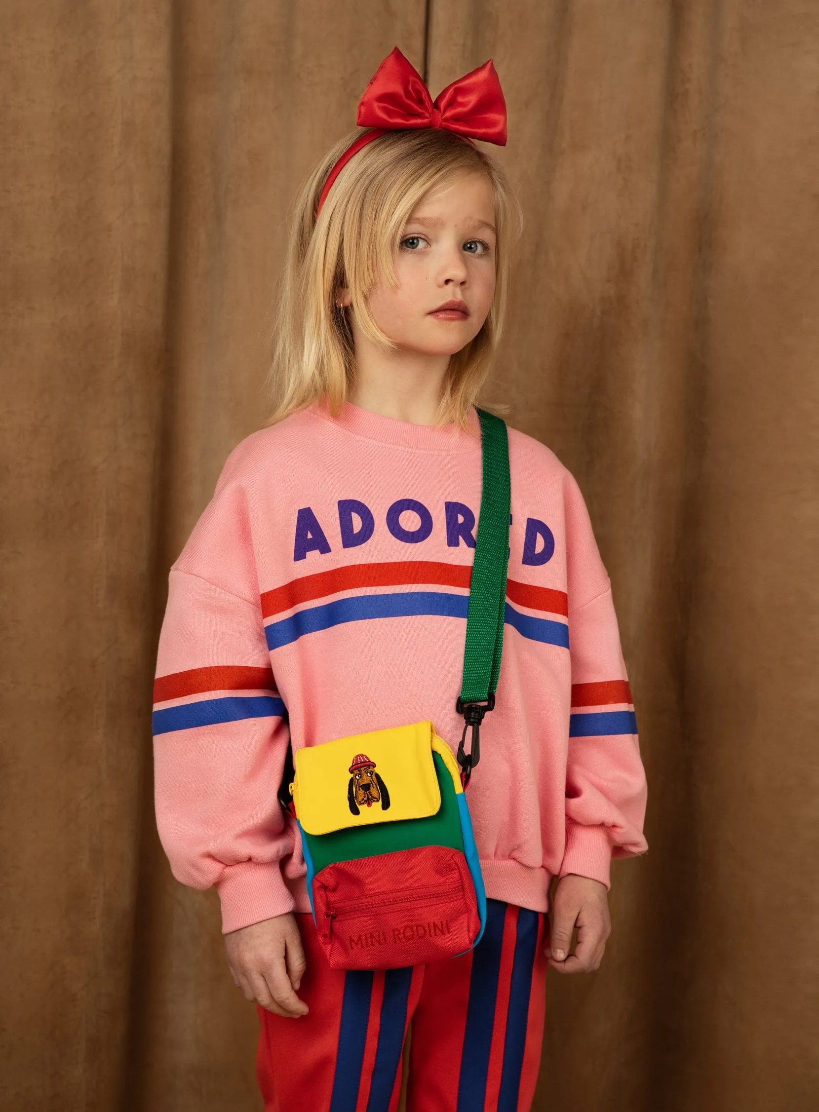 Mini Rodini Kids Bloodhound Messenger Bag in Multicolour