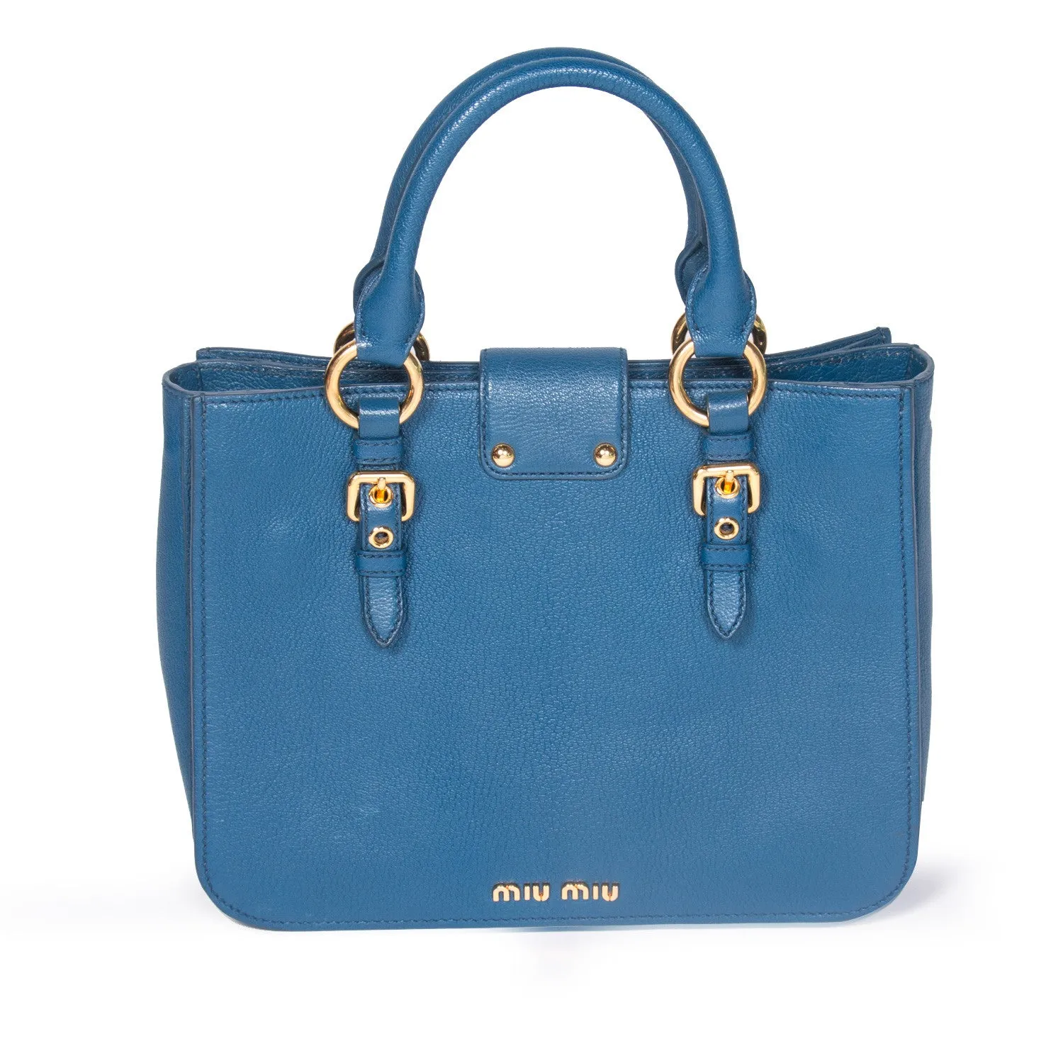 Miu Miu Pebbled Leather Satchel