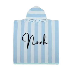 MLW By Design - Personalised Poncho Beach Towel | Blue *LIMITED EDITION*