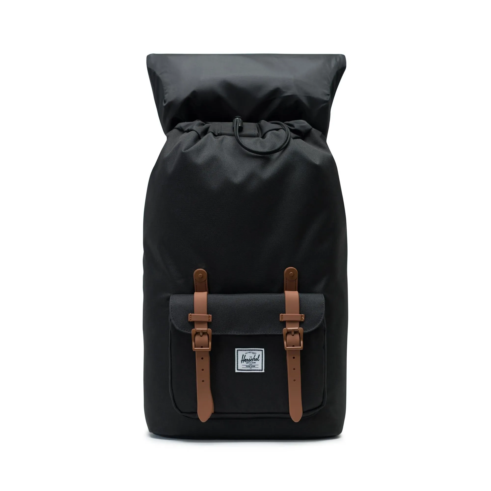 Mochila Herschel Little America Black/Saddle Brown