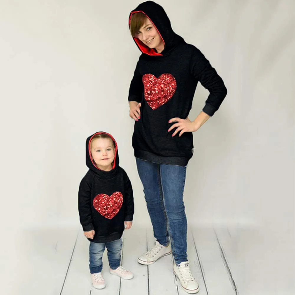 Mom and Mini Red Heart Shirts - Priority Shipping