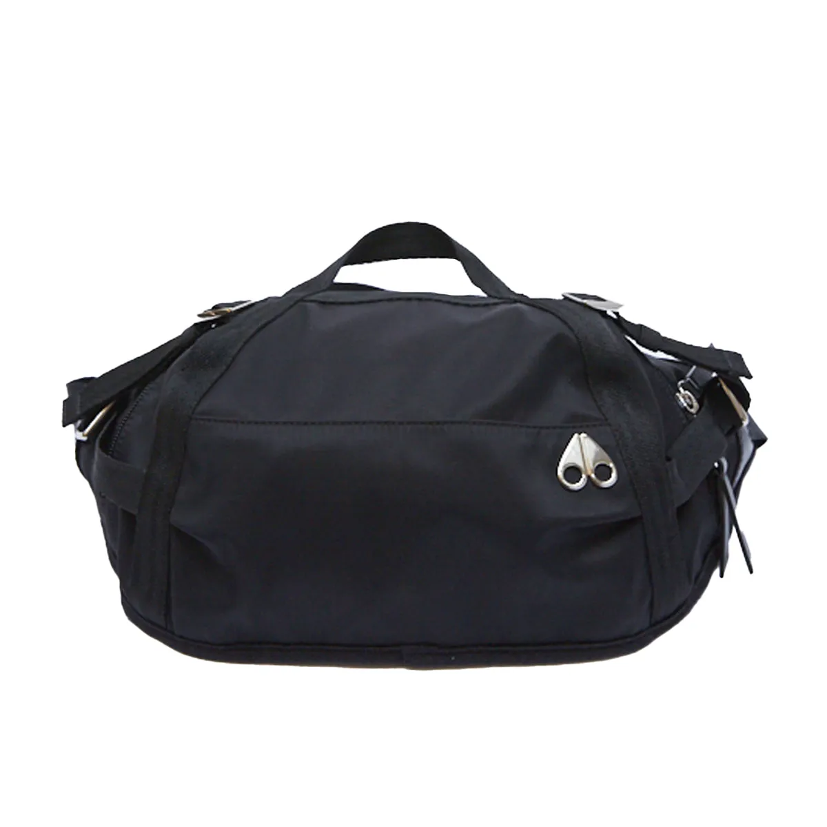 Moose Knuckles Mens Logo Duffel Bag M13MA570-292 Black