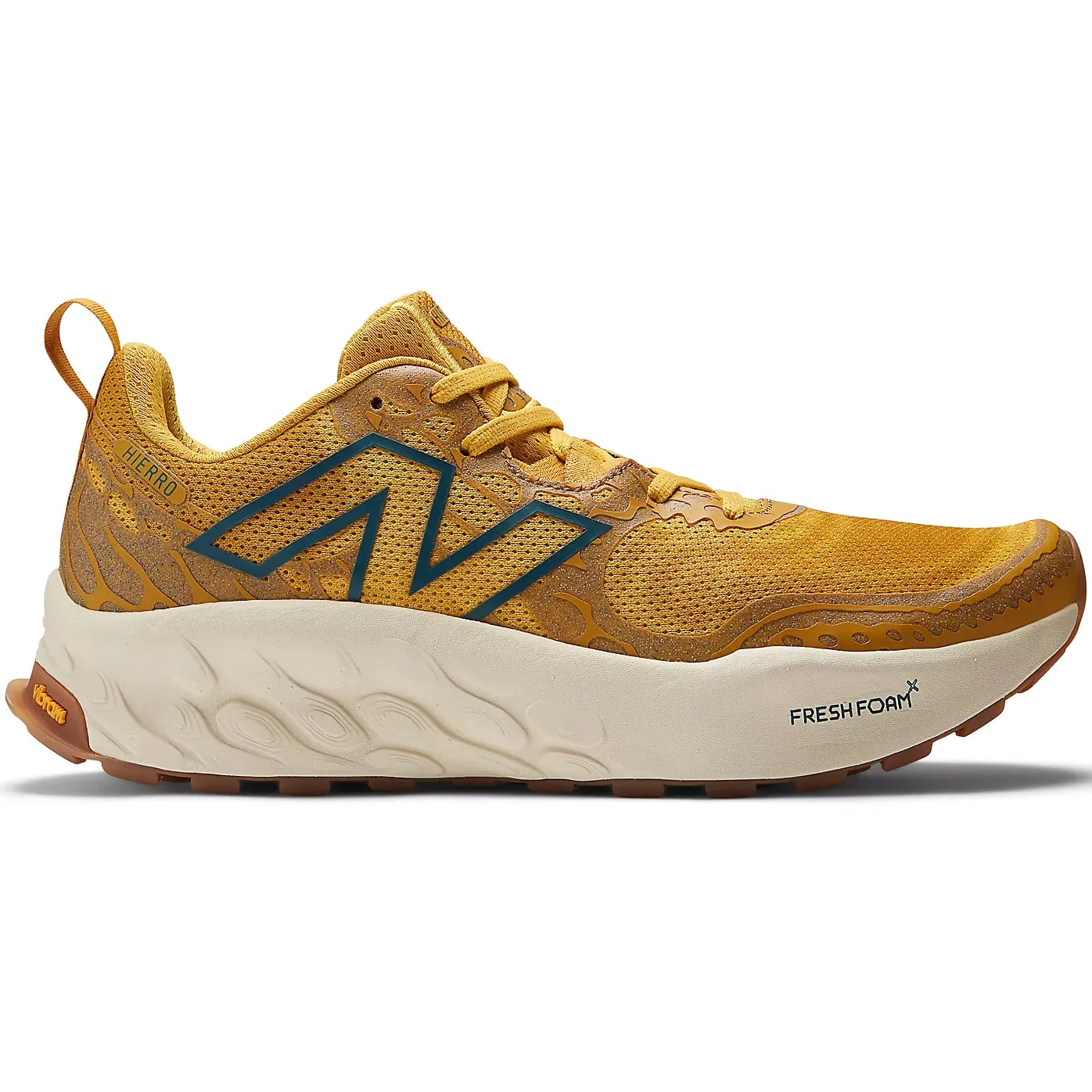 New Balance Men's Fresh Foam X Hierro v8 Trail Running Shoes Butterscotch / Ginger Lemon / Deep Sea