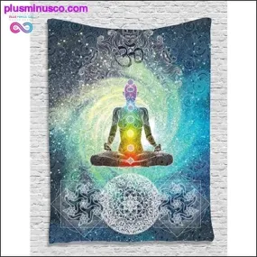 New Buddha Indian Mandala yoga background Bohemian style