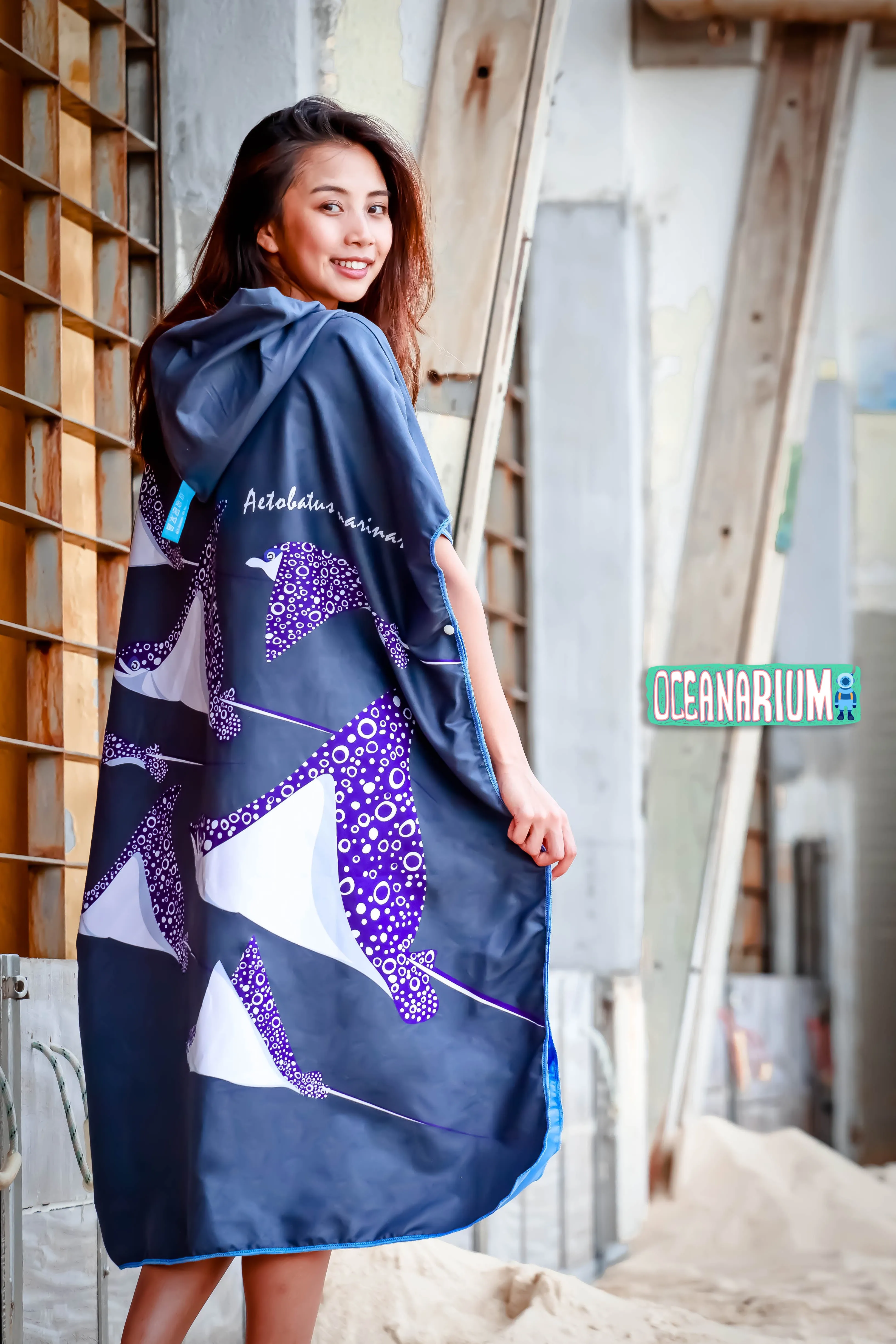 Oceanarium Cloak Towel Poncho