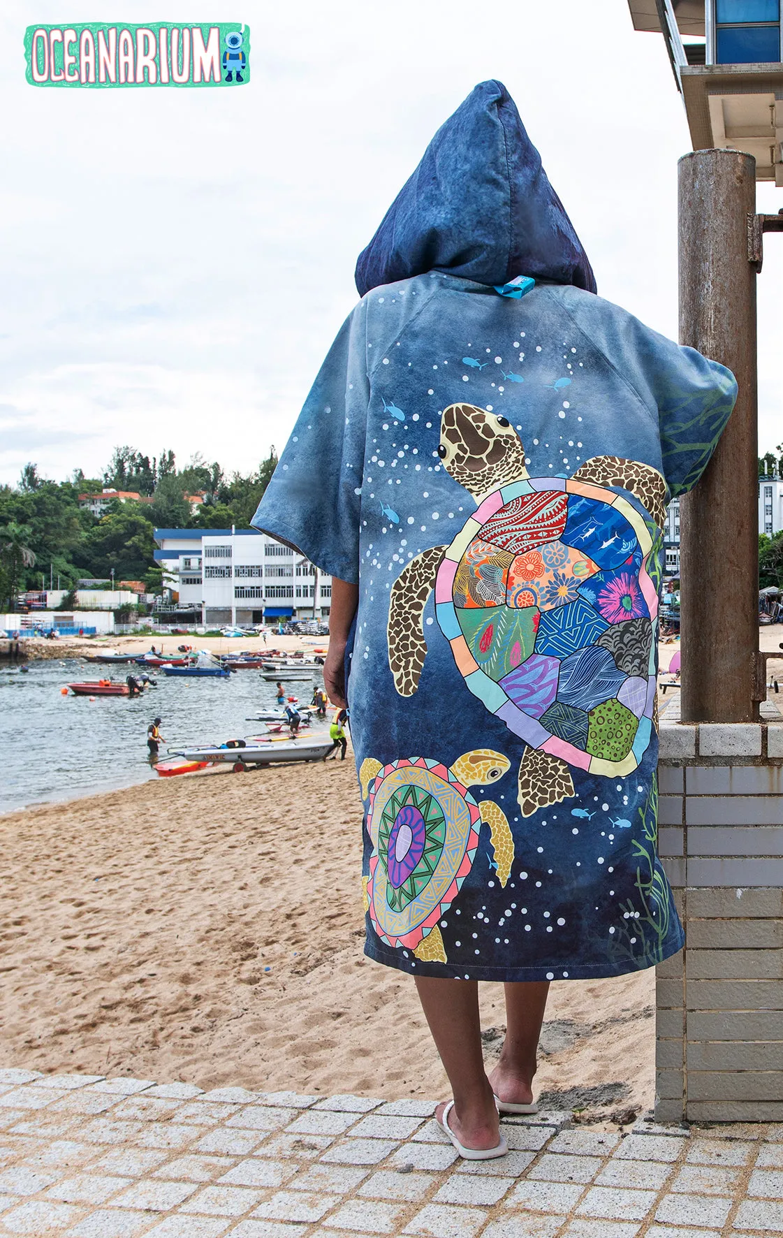 Oceanarium Cloak Towel Poncho