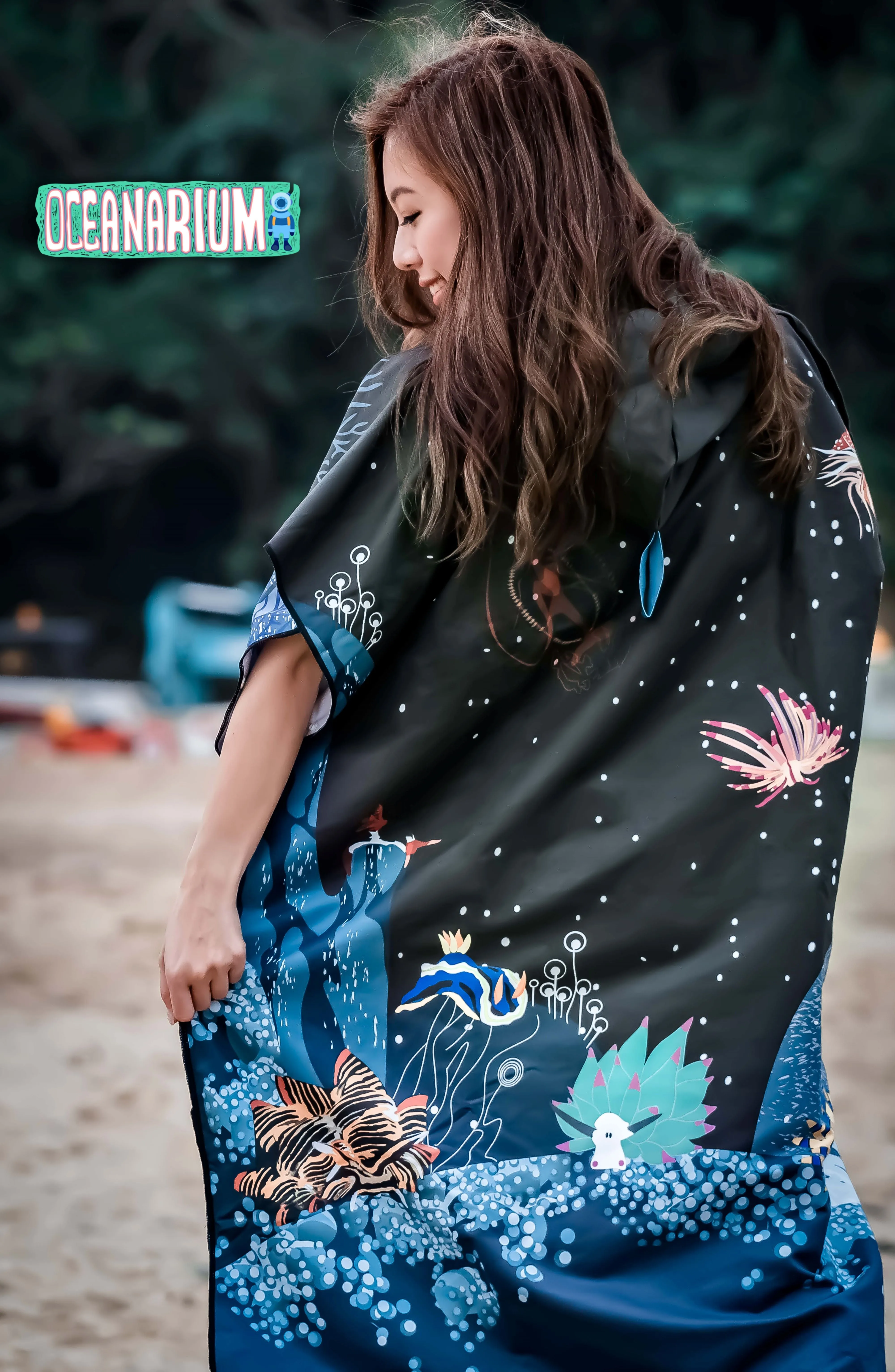 Oceanarium Cloak Towel Poncho