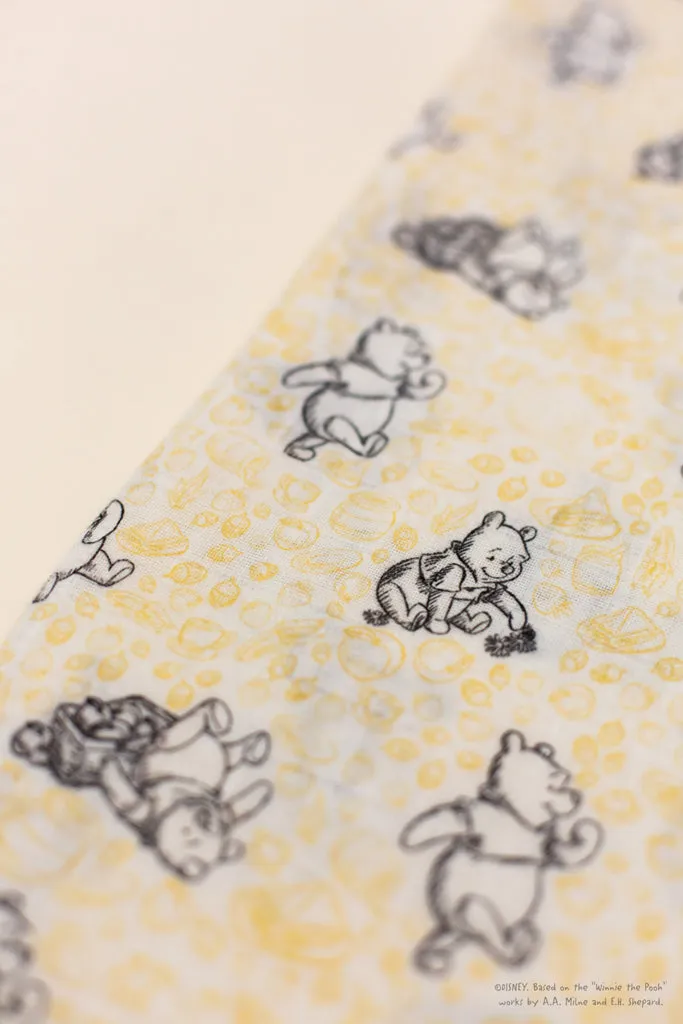 Organic Cotton Swaddle - Yellow Hunny Pooh