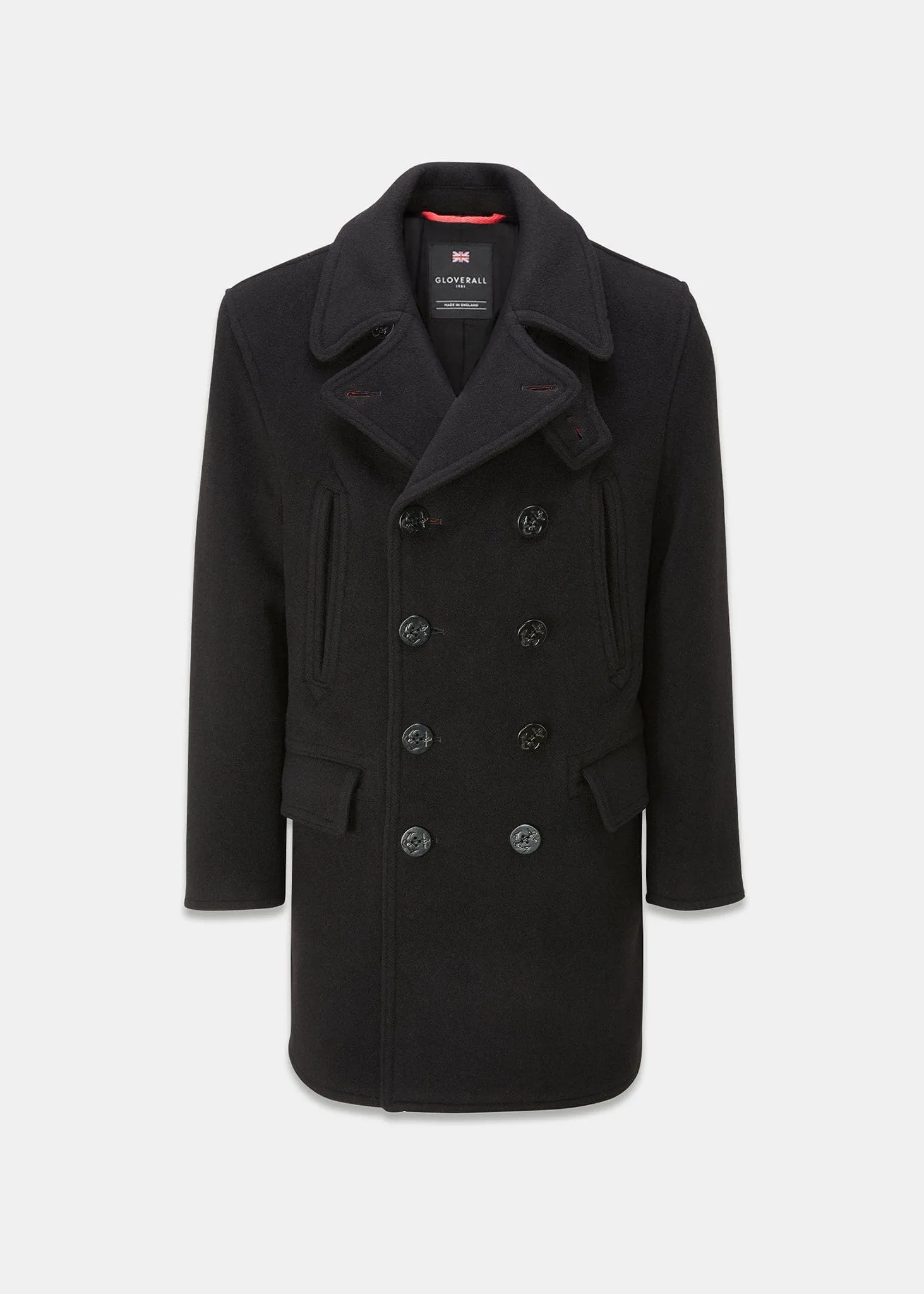 Oversized Peacoat Black Stewart