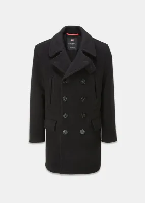 Oversized Peacoat Black Stewart