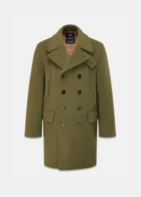 Oversized Peacoat Loden Check