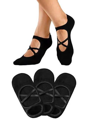 Pack of 3 Yoga Booties by active by LASCANA | Look Again