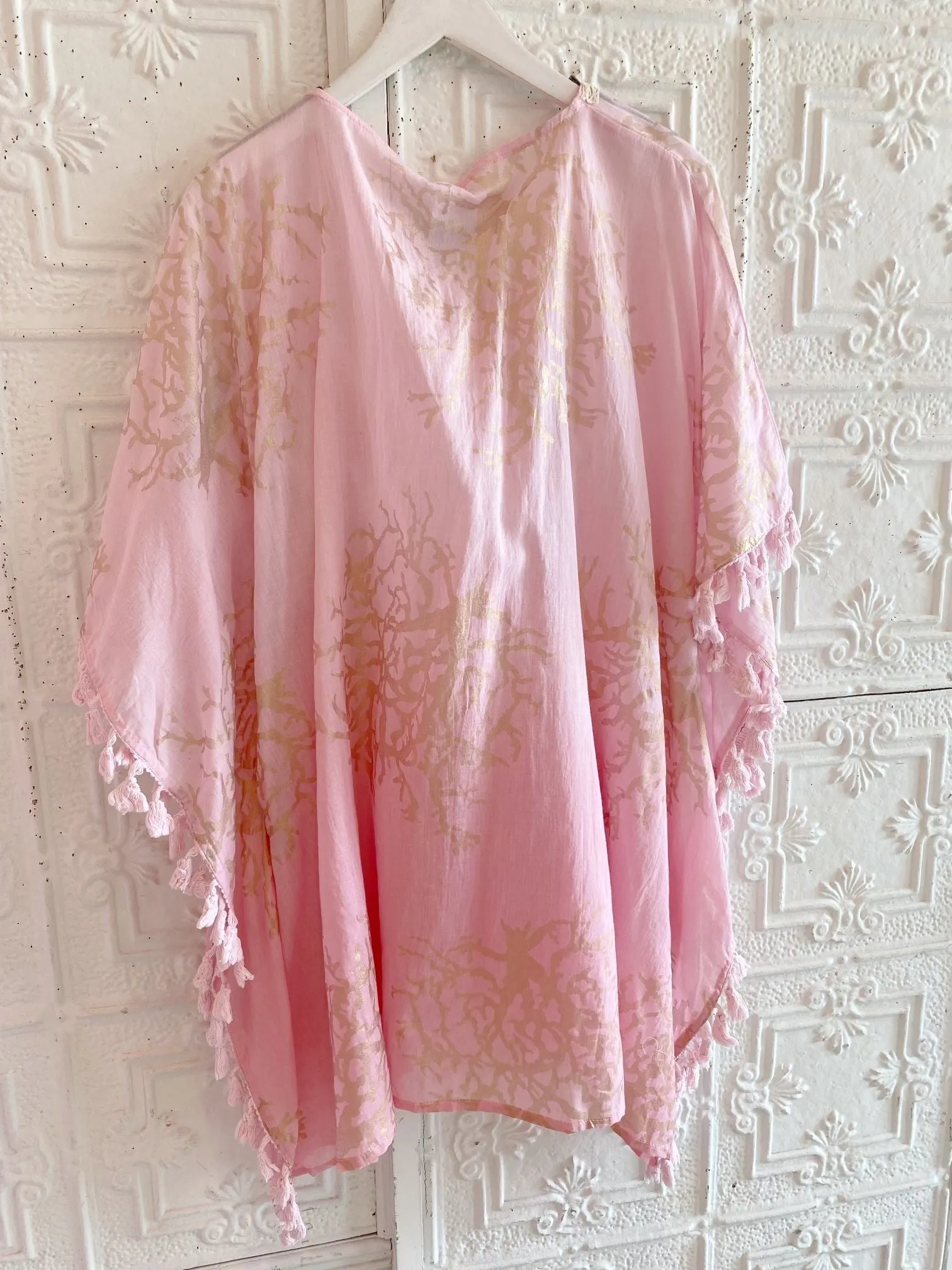 Pink Gold Poncho