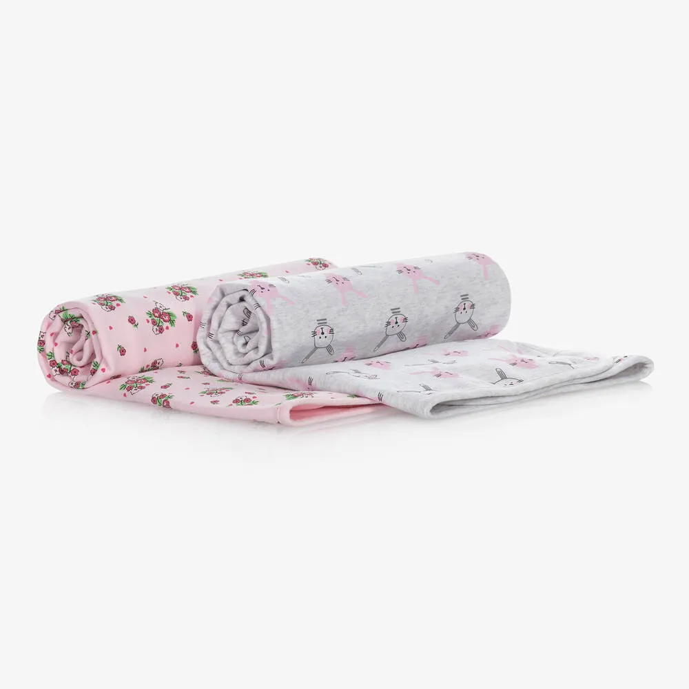 Pink Organic Cotton Blankets (2 Pack)